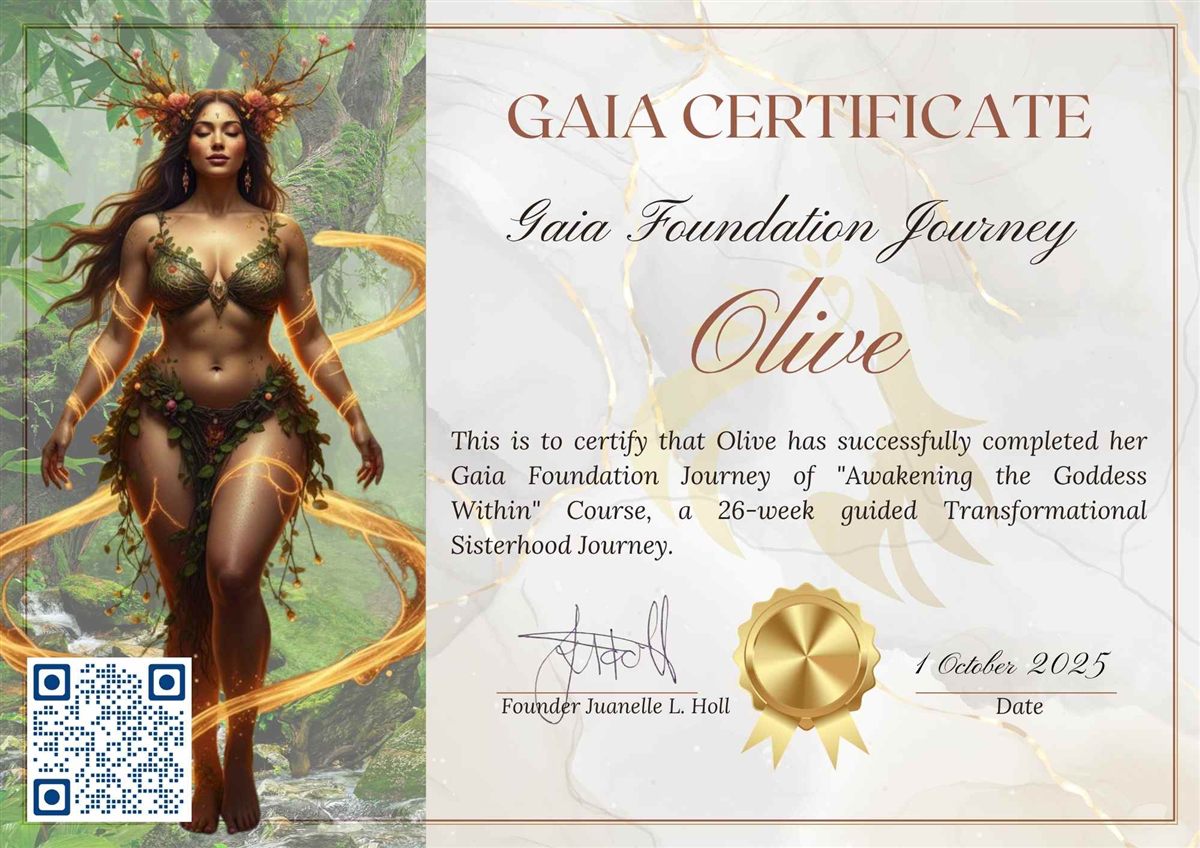 Certificate — Olive